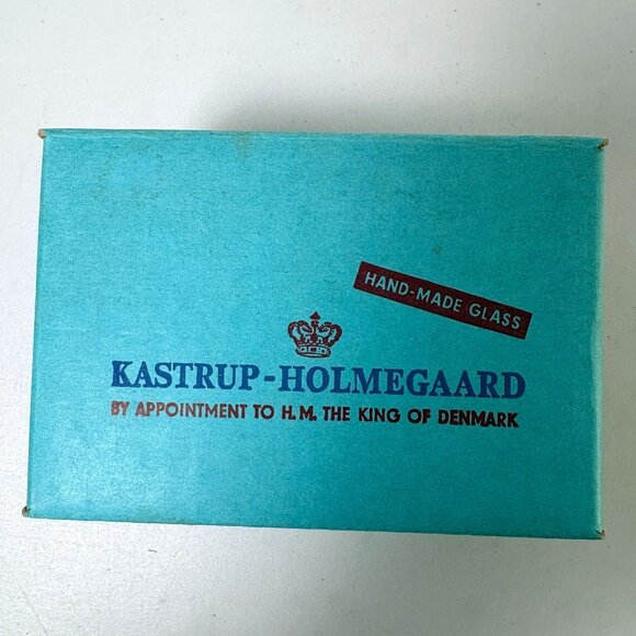 Kastrup Holmegaard Canada Smoked Shot Cordial Glass Set of 6 Box 1oz Denmark - Picture 3 of 8